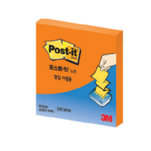쓰리엠 포스트잇 포스트잇 KR-330 강한점착용 팝업 리필 76 x 76 mm, 오렌지, 5개