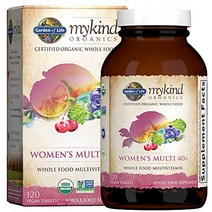 Garden of Life mykind Organics Vitamins for Women 40 Plus - 120 Tablets Womens Multi 40 Plus Vegan, 1, 기타