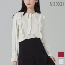 미쏘 리본 프릴 블라우스_MIWBL9T06A