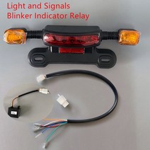 전기자전거보조배터리 자전거발전기 배터리 12v 전기 오토바이 테일 라이트 48v 60v led ebike 후면 조명 전기 스쿠터 후면 조명 브레이크 라이트 및 턴 라이트 3 1, 48v 60v 세트