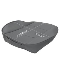 작업대 자동차 앞 좌석 커버 PU 가죽 시트 쿠션 보호대 범용 의자 패드 매트 유아용 블랙 베이지 그레이, 3.GRAY