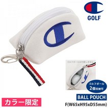 기간 40% OFF 컬러 Champion GOLF 챔피언 골프 볼 파우치 키홀더 골프공케이스 골프공 수납케이스 열쇠홀더 공모전 스웨트 자수 액세서리 C3-VG709B 네코포스, F(W65xH95xD55mm), 020 - 오프화이트