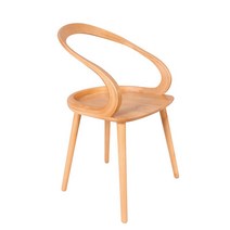 원목 식탁 의자 나무 둥근 체어 다이닝 곡선 등받이, 1. 스트리머체어(통나무)