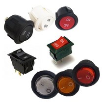 푸쉬스위치 전기스위치 SPS006 원형 토글 온오프 똑딱이 12V LED레드, 상세페이지 참조, 1개, 상세페이지 참조