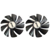 CF1015H12D DC12V ETH 쿨러 팬 교체용 95mm 사파이어 니트로 RX480 8G RX 470 4G GDDR5 RX570 / D5 OC 팬용, 02 2PCS NO LED