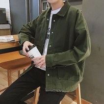 [옷자락] 남자 빈티지 캐주얼 헤짐 루즈핏 봄 자켓