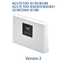 휴대용와이파이 차량용와이파이 공유기 라우터 Wi-Fi 300Mbps 언록 4G LTE CPE 모바일 LAN 포트 지원 SIM 카드 휴대용 무선, 버전 2