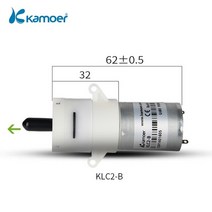 정량 펌프 계량 산업용 공업용 Kamoer550 ml/min KLC2 미니 다이어프램 펌프 6V DC 모터 액체 0.045Mpa 음, 03 KLC2-B