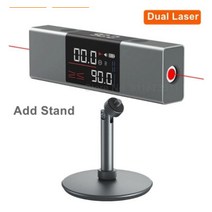 측정기 레이저 레벨 atuman 각도 주조기 측정 각도 측정기 양면 고화질 led 디스플레이 측정기, 듀얼 레이저 스탠드