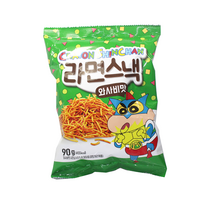 크레용신짱 라면스낵 와사비맛, 34개, 90g