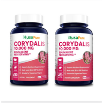 누사퓨어 NusaPure Corydalis 코리달리스 현호색 10000mg 180캡슐 2팩, 2개