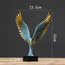 피규어 이글패 골프 이글 트로피 거실 독수리 가족 인형 가정 장식 액세서리 북유럽 심플 모던 오피스 크리에이티브 공예, Blue A, 1개