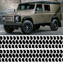 계단리프트 모든지형 2pcs 타이어 트랙 4x4 스티커-랜드 로버 디펜더 오프로드 오토바이 tu-8618, 06 green