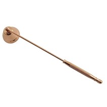 Youliang 로즈 골드 캔들 스너퍼 스테인리스 스틸 경적 모양의 심지 스너퍼 20cm 손잡이 촛불을 안전하게 꺼낼 수 있음
