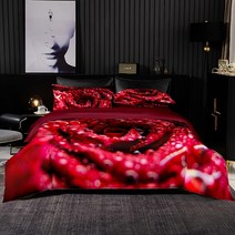 호텔 침구 호텔식 혼수 신혼 이불 세트레드 럭셔리 침구 세트 이불 커버 264x228 Pillowcase 240x220 HD 인