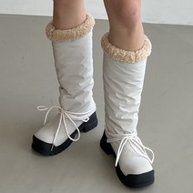 다미님 [통굽5cm/225~250] 패딩 털 롱부츠 스트링 리본 가죽 양털 키높이 가보시 뽀글이 퍼 어그 롱워커 스퀘어 라운드 로퍼 샌들 기모 겨울 스판 가죽 스웨이드 오슈-신발