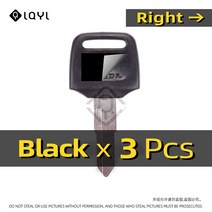 바이크키복사 보조키 열쇠복사 탑케이스 사이드 3Pcs 빈 키 오토바이 혼다 DIO 56 57 Z4 125 SCR100 W, 01 3 PCS Right