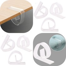 마트498 투명 테이블시트 고정클립 1P 횟집비닐 식탁매트 밀림방지 연회장 식탁보 테이블보 테이블러너 행사장 식