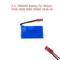 드론 RC카 전동건 배터리 드론 볼 3.7v 780MAh 배터리 WLtoys V686 4CH FPV RC Quadcopter 용 보호 모듈 포, 01 As Show