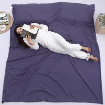 11칼라 휴대용/여행용 이불 침대커버/침낭 더블 160cm, 그레이