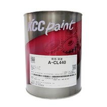 KCC 락카 페인트 목재 철재 CL440 1L 무광, 무광적색