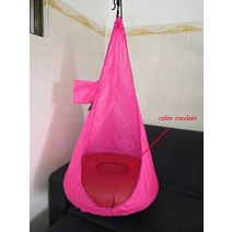 그네의자 회전 나무 만들기 라탄 원목 야외 행잉 흔들 아이 매달려 포드 스윙 의자 팽창기 에어 쿠션 교수, 03 Rose Red