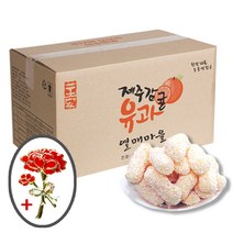 [당일출고] 제주 감귤유과/감귤한과 선물세트 어버이날 부모님 선물, 8. 감귤유과 3.75kg (일괄포장), 1개
