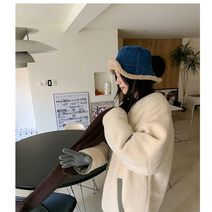 다온마켓 따뜻하고 얼굴 작아보이는 데님 뽀글이 버킷햇