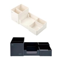 델리 데스크 오거나이저 멀티 펜꽂이 정리함 다용도 책상수납함, 오거나이저EZ00210_화이트