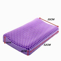 경추 목베개 지압 거북목 스트레칭 152214 TPE 젤 제로 압력 다기능 정형 베개 고탄성 교정 목 통증 마사지 메모리 수면, 52x35CM Upgrade, 사진 참조, CHINA