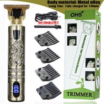 전동면도기 전기 면도기 hair trimer barber hair clipper 무선 헤어 커팅 머신 수염 트리머 무선, 액정 드래곤