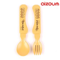 아이조움 엄마까투리 옥수수 키즈 스푼+포크