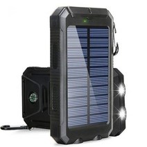 태양열 태양 충전기 Solar 80000mah power bank dual usb 방수, 검은 색