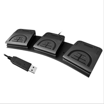 3채널 USB 풋 스위치 게임 게이밍 리니지 발마우스, 상세이페이지 참고