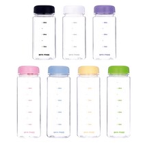 눈금 마이보틀 트라이탄 물병 미니 물통, 500ml, 옐로우 (500ml)