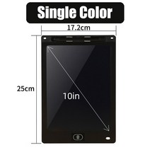 스마트전자칠판 전자칠판 8.5/10/12 인치 LCD 그리기 태블릿 어린이 장난감 그림 도구 전자 쓰기 보드 소년 소녀 아이 교육 선물, [02] Black 10in Single