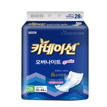 카네이션 오버나이트(6회)28개입, 3팩, 오버나이트, 28개입