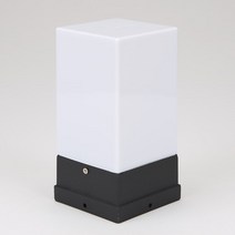 일신전기조명 비츠온 사각 문주등 1등 아크릴 대 검정