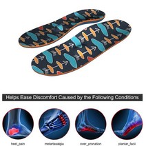 근저족막염 깔창 EVA 플랫 발 교정 진정 아치 지원 발바닥 근막 염 insoles 남성과 여성을위한 발 뒤꿈치