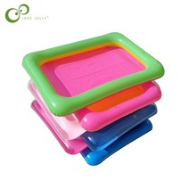 에어 미끄럼틀 1pcs Pvc 풍선 모래 테이블 낚시 장난감 미니 풀 에어 쿠션 트레이 파티 어린이 날 선물 장, 01 girl small