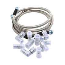 Aspaton 아스파톤 TH350 700R4 TH400 스테인레스 스틸 플렉서블 편조 변속기 쿨러 호스라인 52