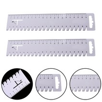 취미 퀼트 diy 도구 바느질 패치 워크 눈금자 초박형 수제 플라스틱 측정 이음새 수당 2 개