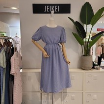 제이케이 잔체크허리밴딩원피스(JM6OP1021B)