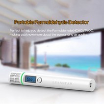 LCD 디스플레이가 있는 휴대용 가스 검출기. 포름알데히드 (HCHO) 고정밀 TVOC 센서 테스터, 한개옵션0