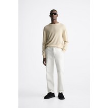 ZARA 텍스처드 치노 팬츠 - 화이트 253856235