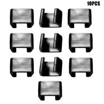 야외 정원 벤치 의자 10pcs 소파 홈 실용적인 검은 등나무 플라스틱 단면 소파 고정, 4.25cm, 협력사
