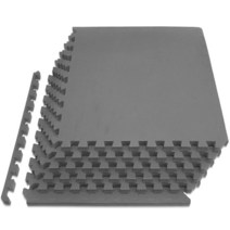 ProsourceFit 퍼즐 운동 매트 EVA 폼 운동 매트, Grey - 3/4 inch - 24 Sq Ft - 6