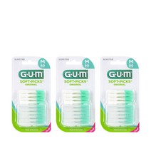 GUM 검 실리콘 치간칫솔 코스트코 오리지날 소프트픽(80p), 80개, 3개