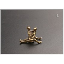단단한 남자와 여자의 재미있는 장식품 골동품 놀이 청동 주머니 펜던트 작은 구리 개성 창조적인 예술, 02 Pattern 2