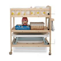 원목 기저귀 교환대 갈이대 이동식 교환매트 수유실, 일반확장더블레이어+스토리지박스